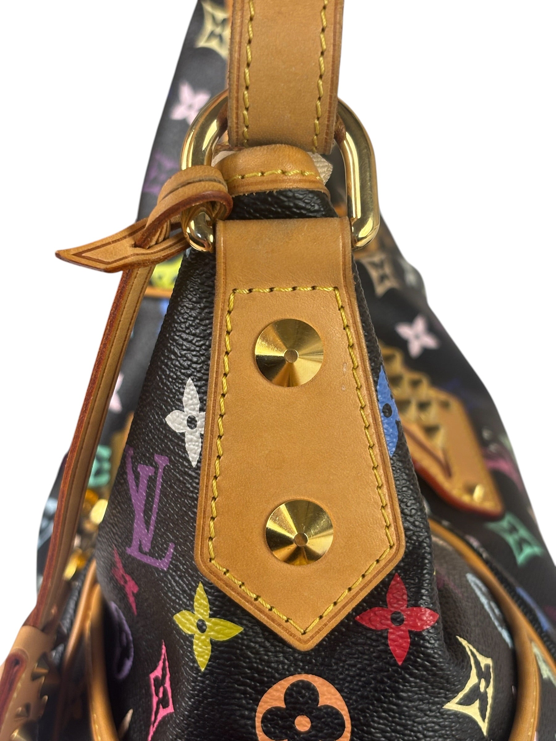 Louis Vuitton x Takashi Murukami Black Monogram Chrissie MM