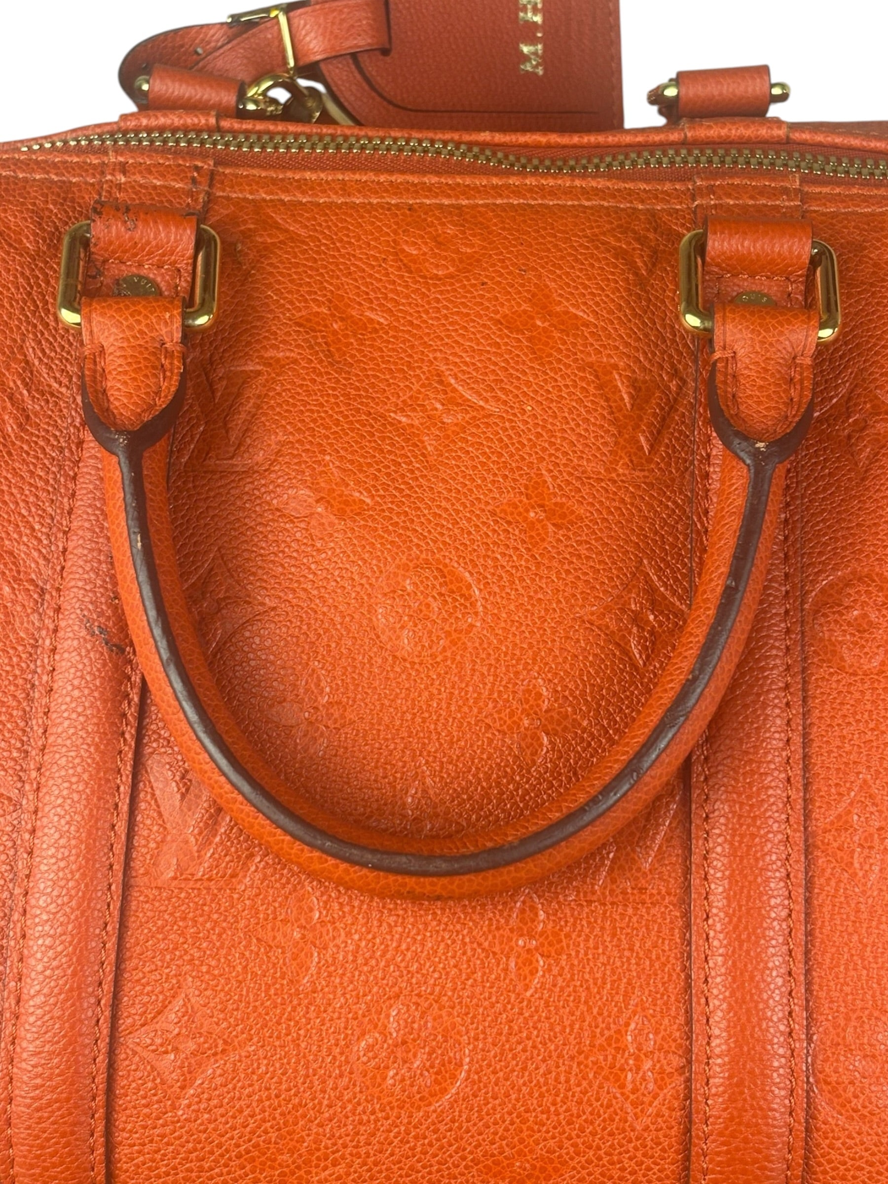 Louis Vuitton Red Empreinte Bandouliere 50