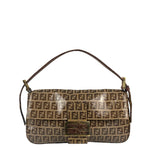 Fendi Brown PVC Zucca Baguette