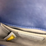 Chanel Blue Velvet Quilted Mini Boy Bag 2012