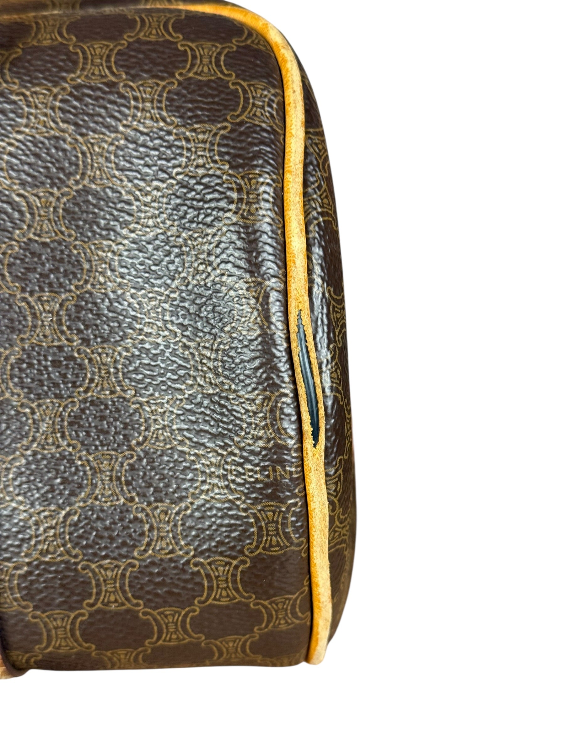 Celine Vintage Macadam Bowler Bag (Exposed Piping)