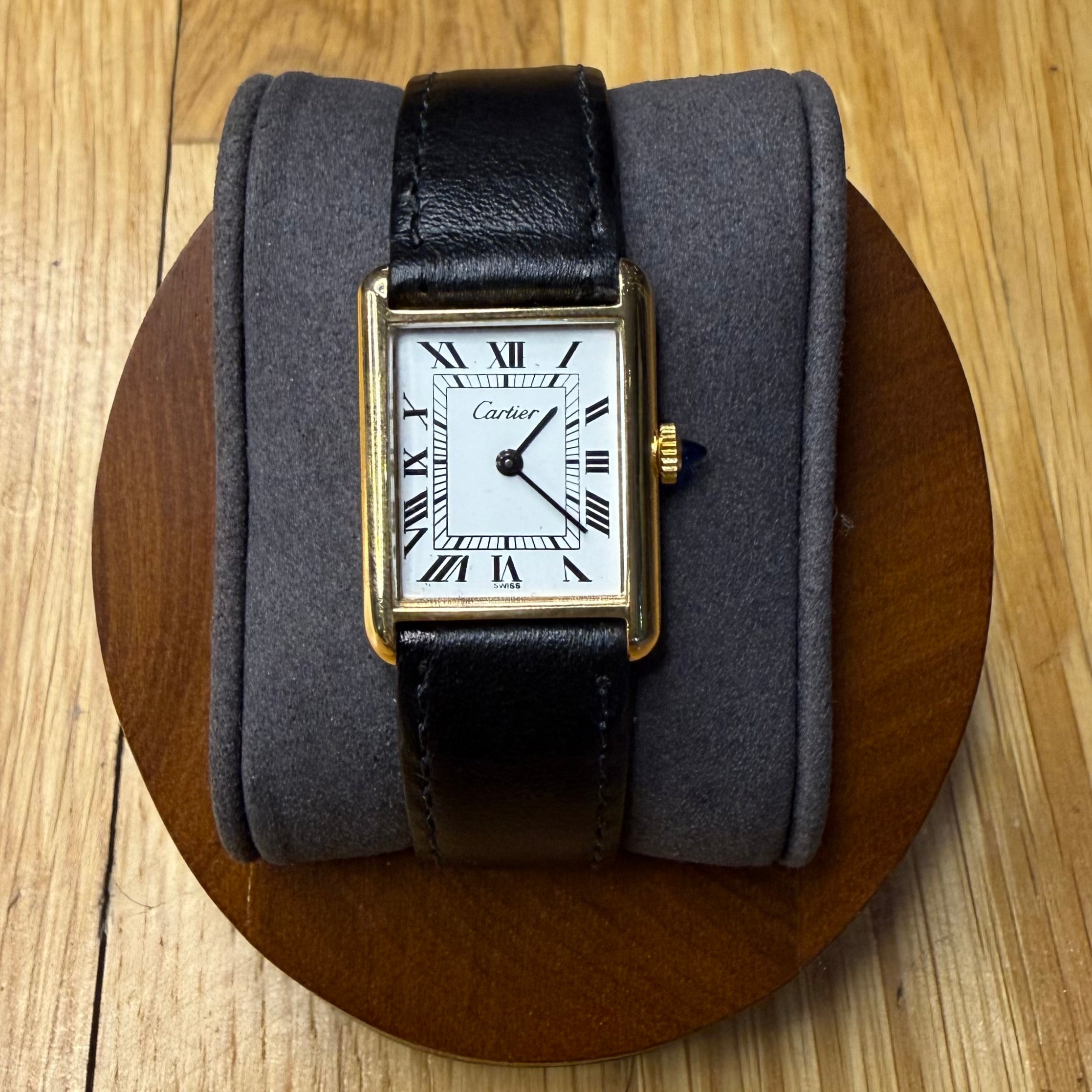 Cartier Vintage Tank White Roman Dial 1970's