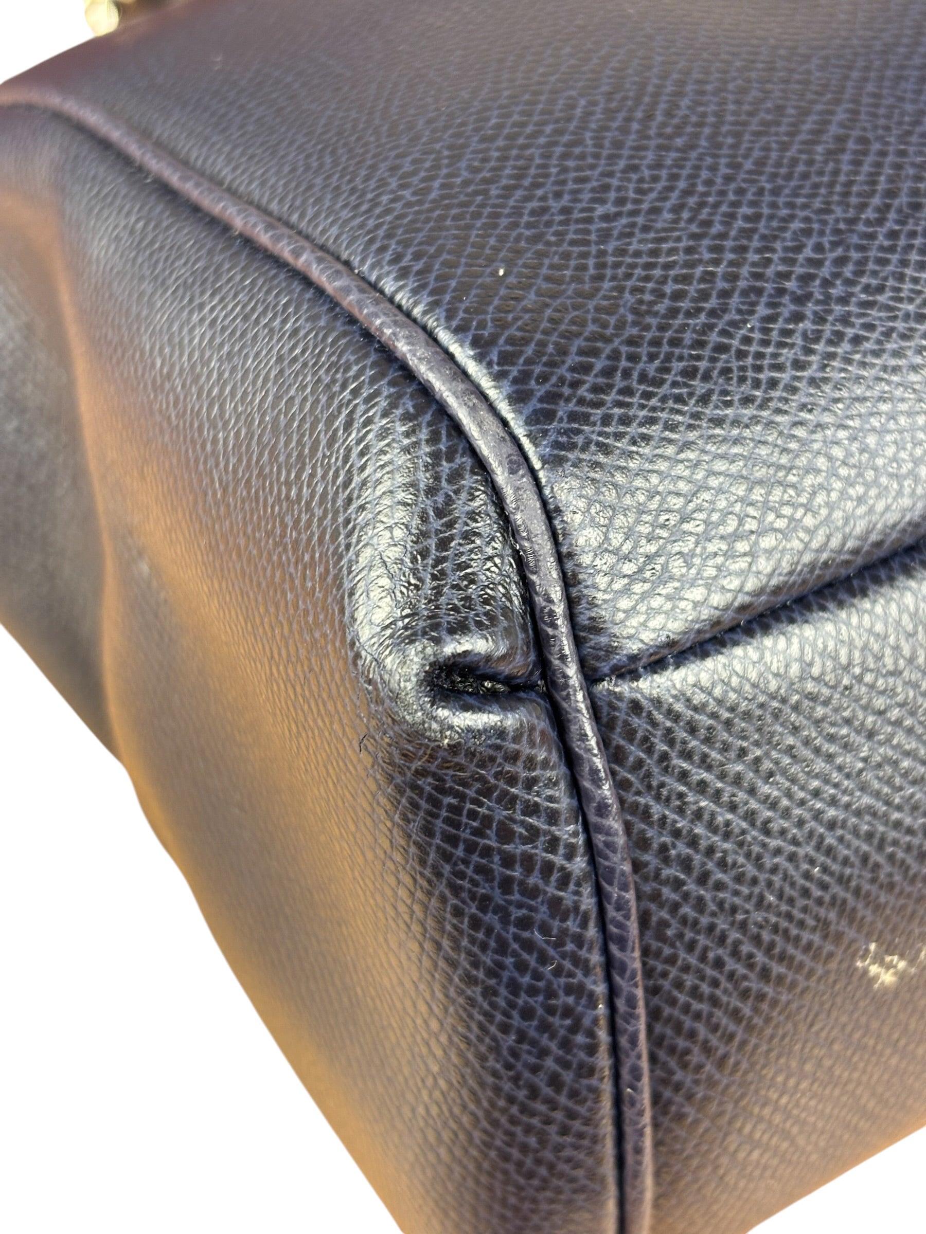 Coach Vintage Navy Leather 2Way Bag