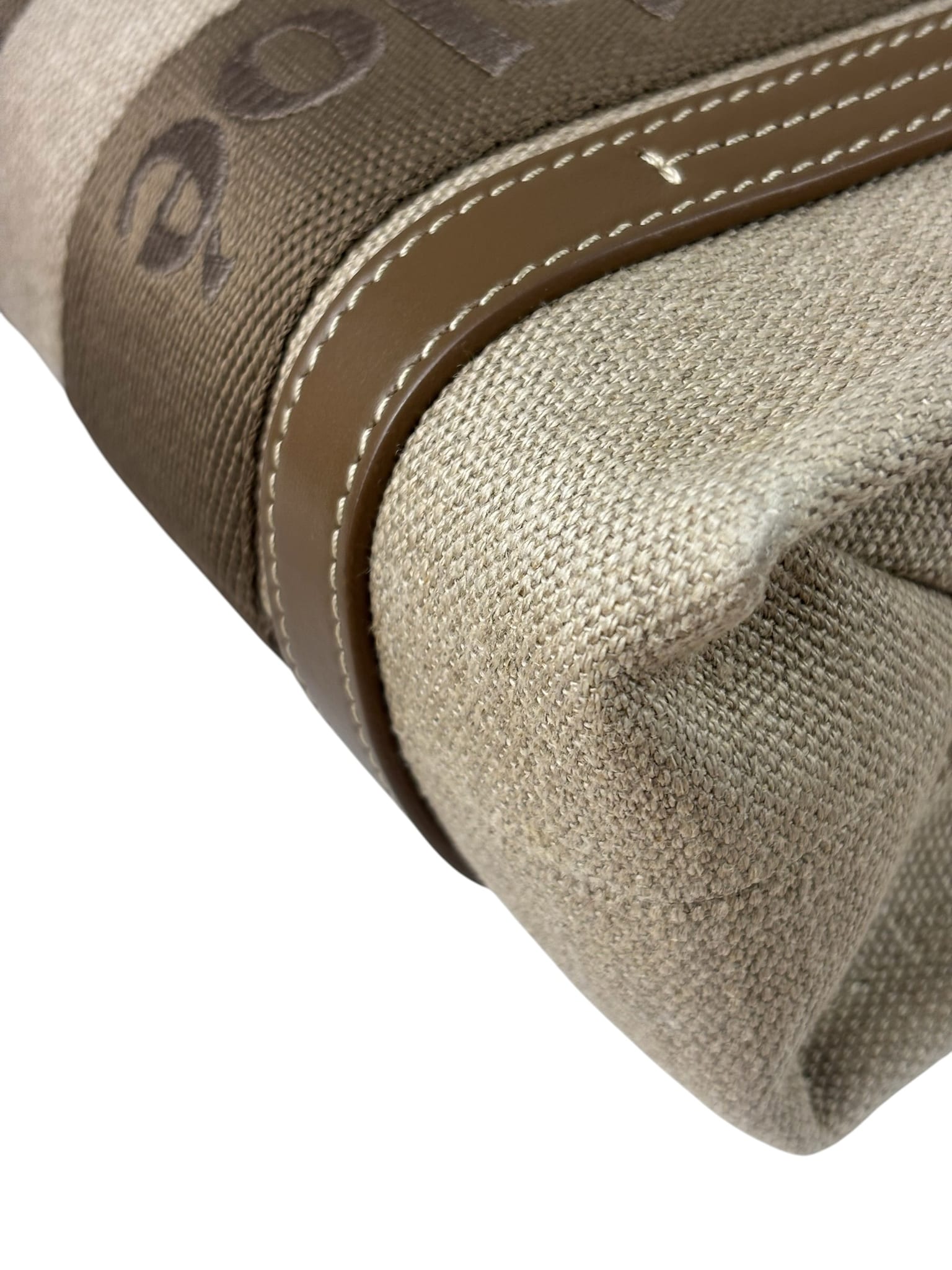 Chloé Small Woody Canvas 2Way Tote Khaki/Green