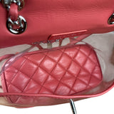 Chanel 2018 Pink Quilted PVC Vanity Zip Backpack