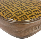 Fendi Vintage Brown PVC Leather Zucca Crossbody Bag