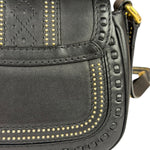 Gucci Black Leather Snaffle Bit Shoulder Bag