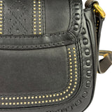 Gucci Black Leather Snaffle Bit Shoulder Bag