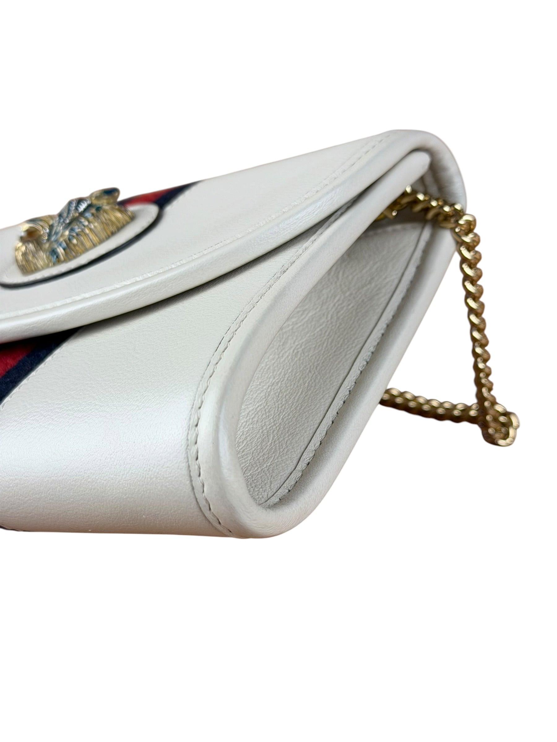 Gucci White Raja Mini Chain Shoulder Bag