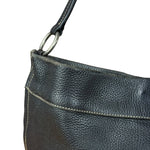 Prada Vintage Black Pebbled Leather Hobo Bag