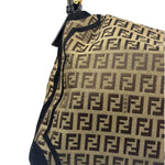 Fendi Black Trim Zucca Mamma Baguette