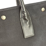 Yves Saint Laurent Black Rive Gauche Canvas Tote