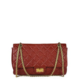 Chanel Red Quilted Leather 2.55 Reissue Double Flap Bag 2010