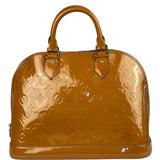 Louis Vuitton Vintage Monogram Vernis Alma MM Handbag Orange