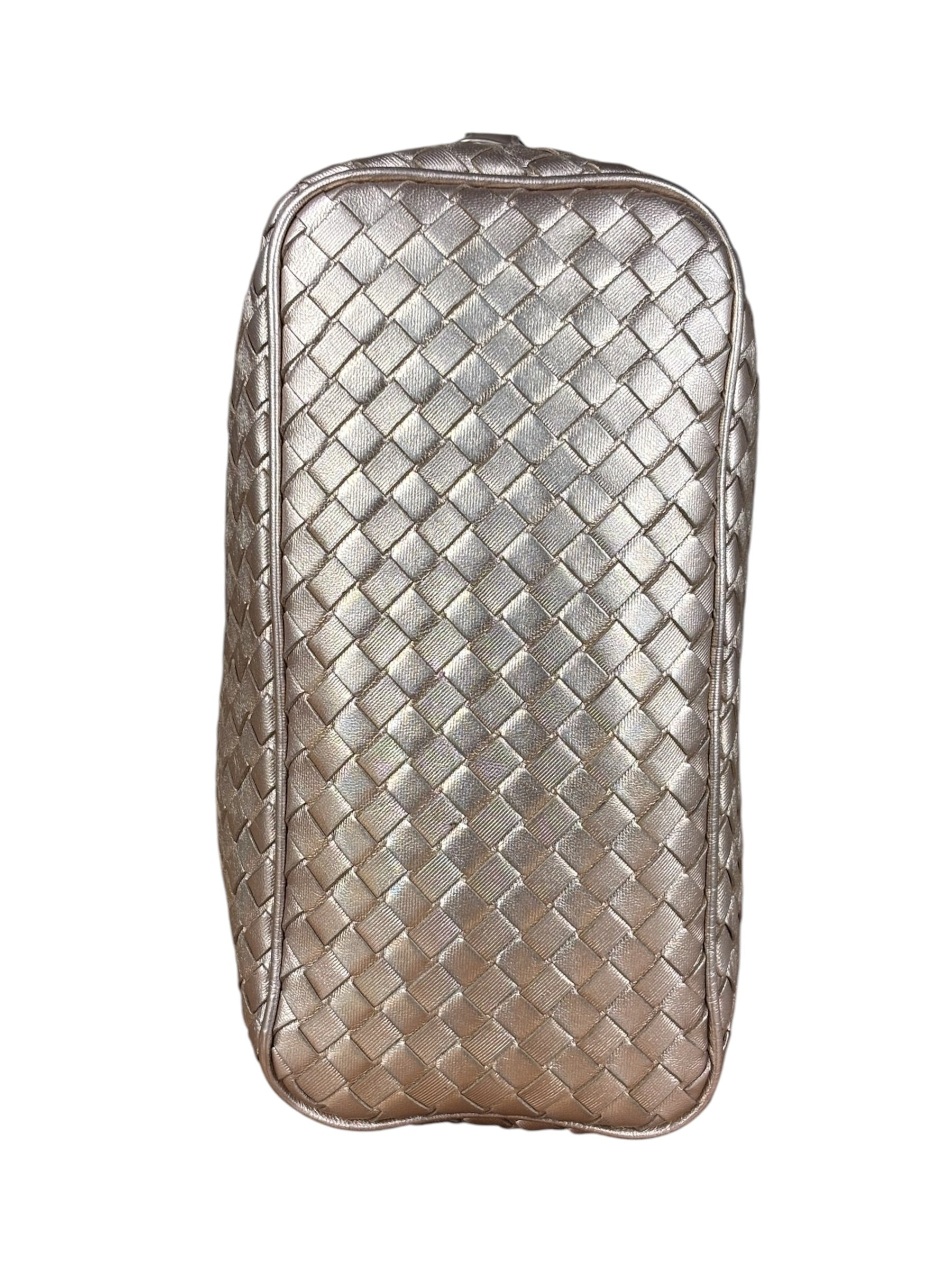 Bottega Veneta Metallic Intrecciato Ciambrino Shoulder Bag