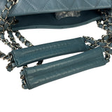 Chanel Blue Caviar Quilted CC Timeless Soft Shopper Tote 2010