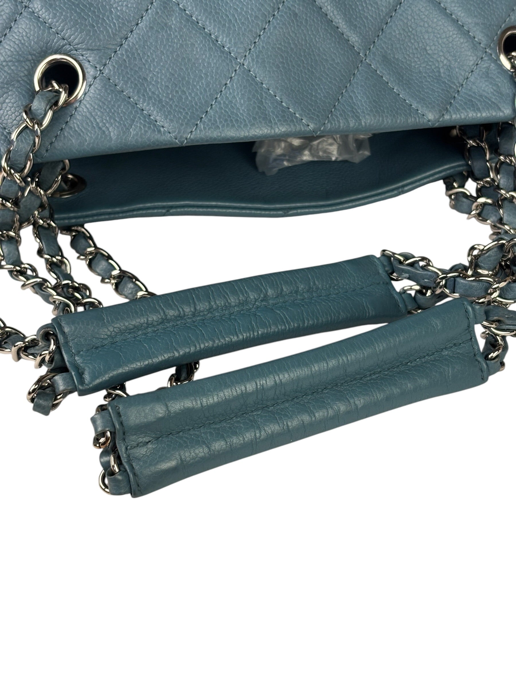 Chanel Blue Caviar Quilted CC Timeless Soft Shopper Tote 2010
