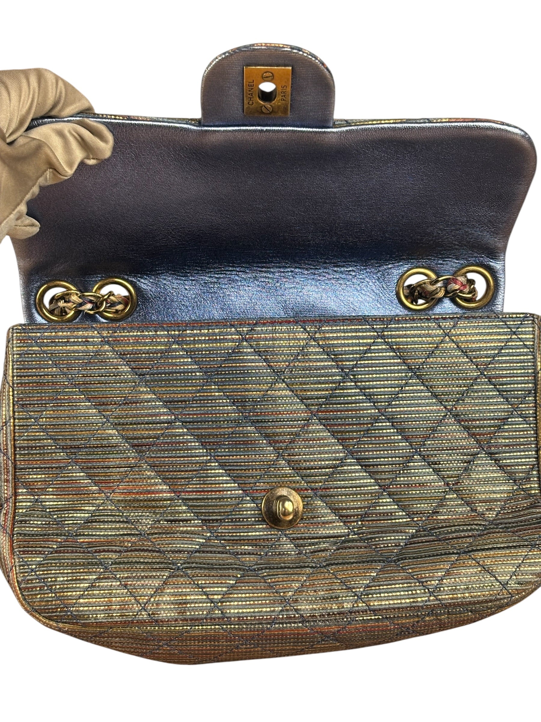 Chanel Paris-Seoul Metallic CC Flap Bag 2016