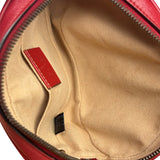 Gucci Red Leather Marmont Matelasse Waist Belt Bag