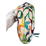 Coach Multicolor Leather Trim Scribble Hobo Bag