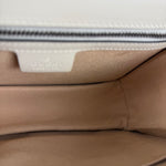Gucci White Leather Queen Margaret Bee Embellished Shoulder Bag