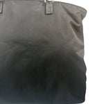 Prada Black Tessuto Nylon Leather Trim Tote Bag