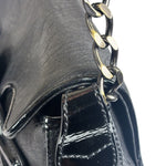 Fendi Black Patent Leather Trim B Bis Shoulder Bag