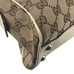 Gucci GG Beige Ivory Leather Shoulder Bag