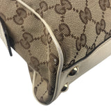 Gucci GG Beige Ivory Leather Shoulder Bag