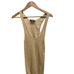 Gucci Camel Ribbed Sleeveless Knit Tank Top