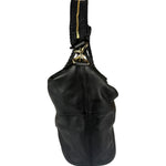 Givenchy Vintage Black Leather Nightinagale Braided Handles Hobo Bag
