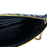 Versace Black/White Tweed Pochette