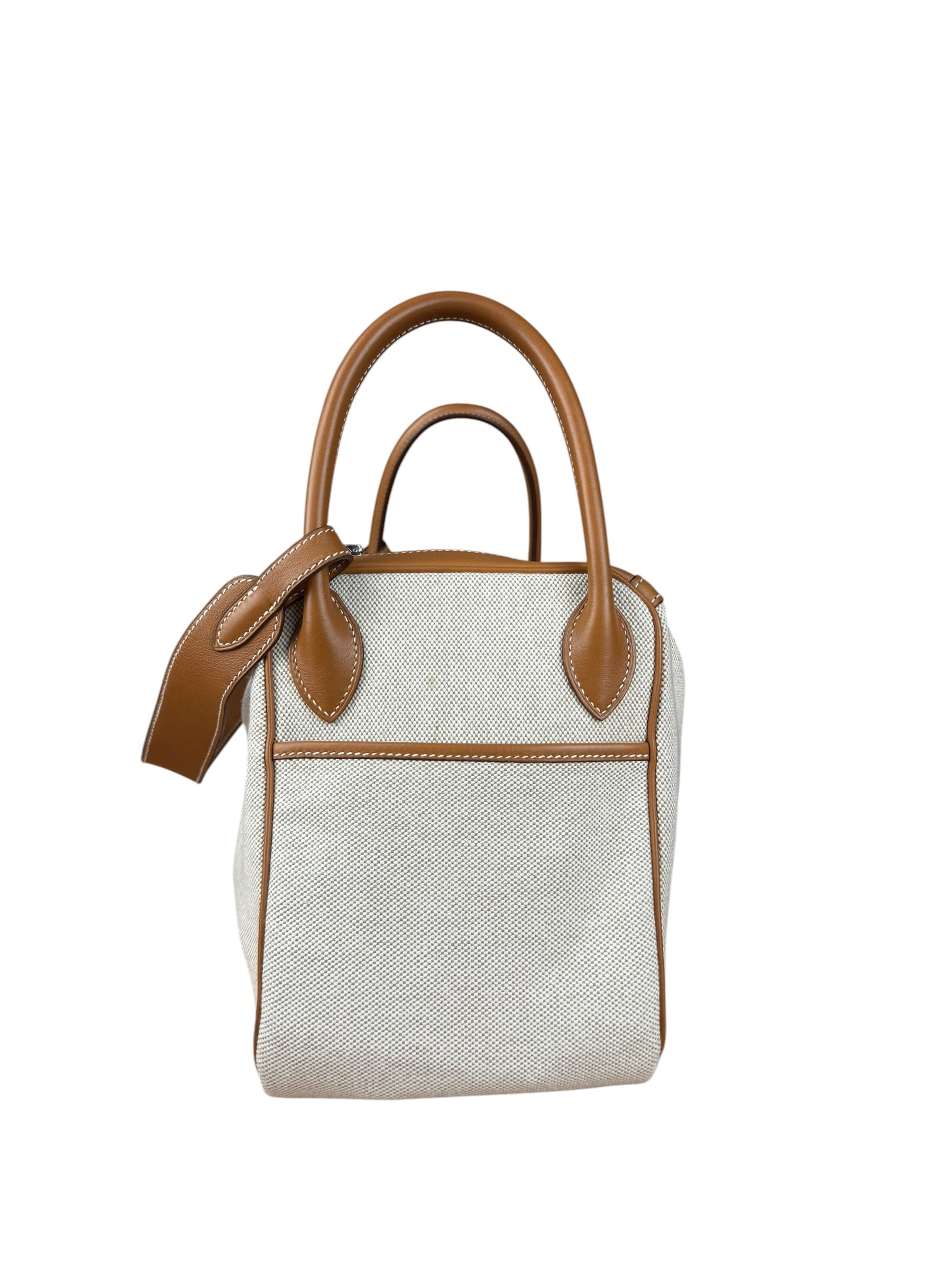 Hermes Toile Swift Canvas/Leather Lindy 30 Beige/Brown 2007