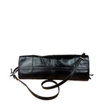 Prada Black Patent Leather Bonnie Medium Two-Way Bag
