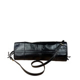 Prada Black Patent Leather Bonnie Medium Two-Way Bag