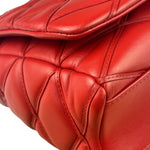 Louis Vuitton Red Lambskin GO-14 Malletage Shoulder Bag