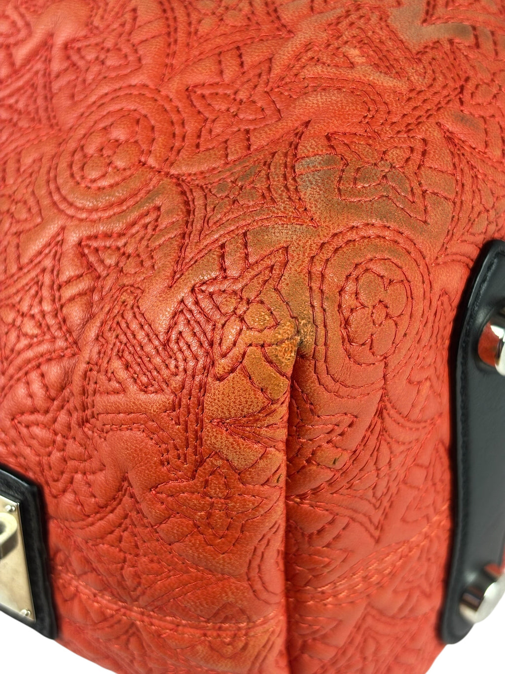Louis Vuitton Red Antheia Hobo PM