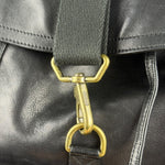 Coach black Leather Backpack