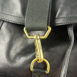 Coach black Leather Backpack