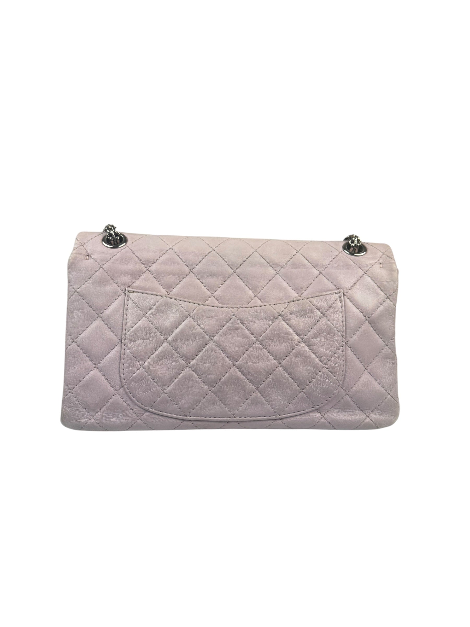Chanel Light Pink Quilted Leather Reissue 2.55 Double Flap Bag  90's