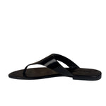 Saint Laurent Black Vitello Marilyn Sandals