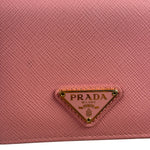 Prada Pink Saffiano Leather Wallet