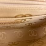 Chanel Gold Patent East West Stitch Flap Bag 2002