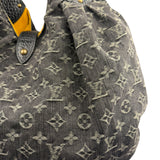 Louis Vuitton Black Denim Mahina Hobo Bag XL