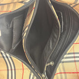 Burberry Vintage Blue Label Nova Check Multi-Pocket Nylon Tote Bag