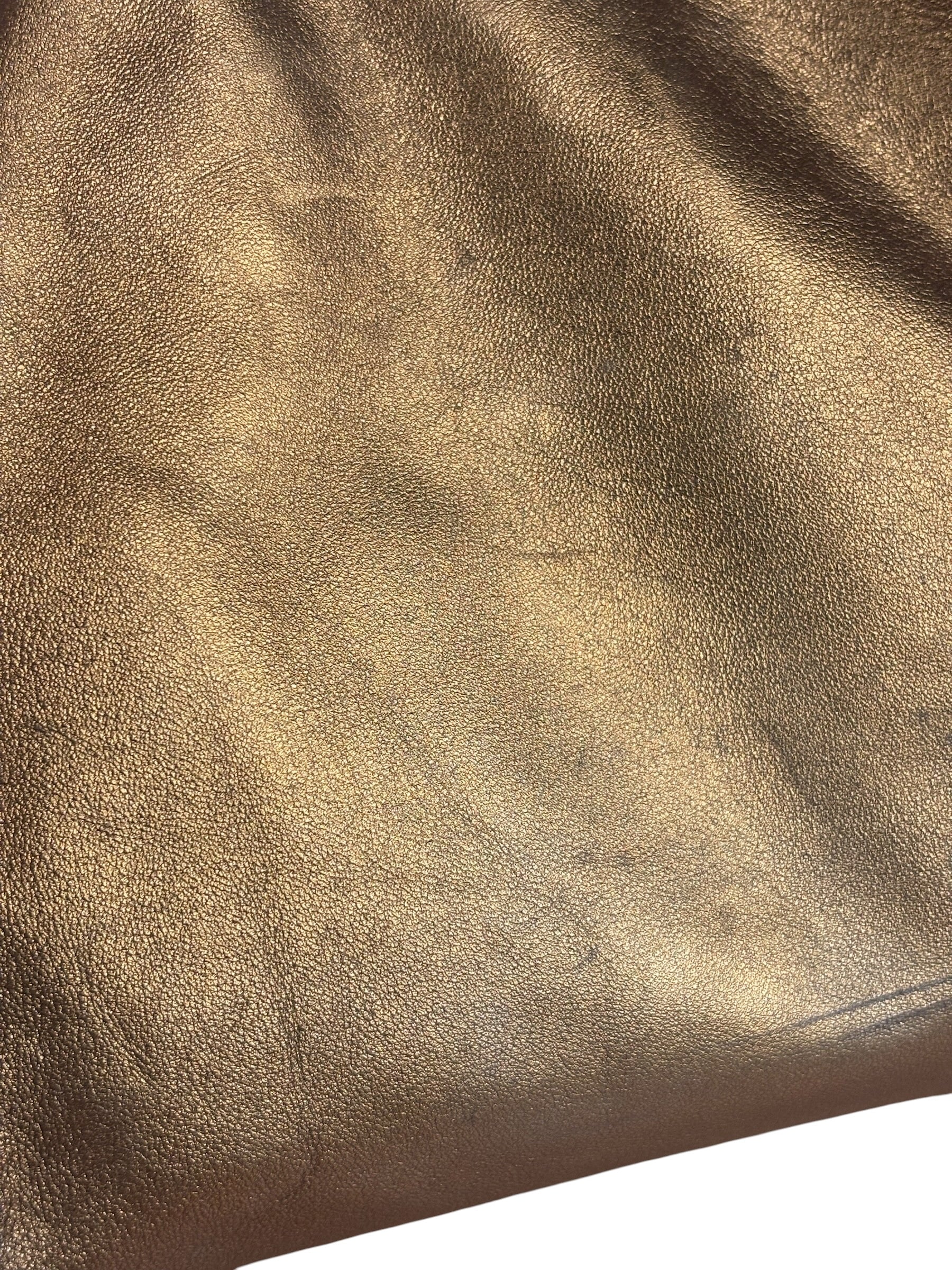 Loewe Vintage Metallic Brown Nappa Aire Hobo Tote Bag