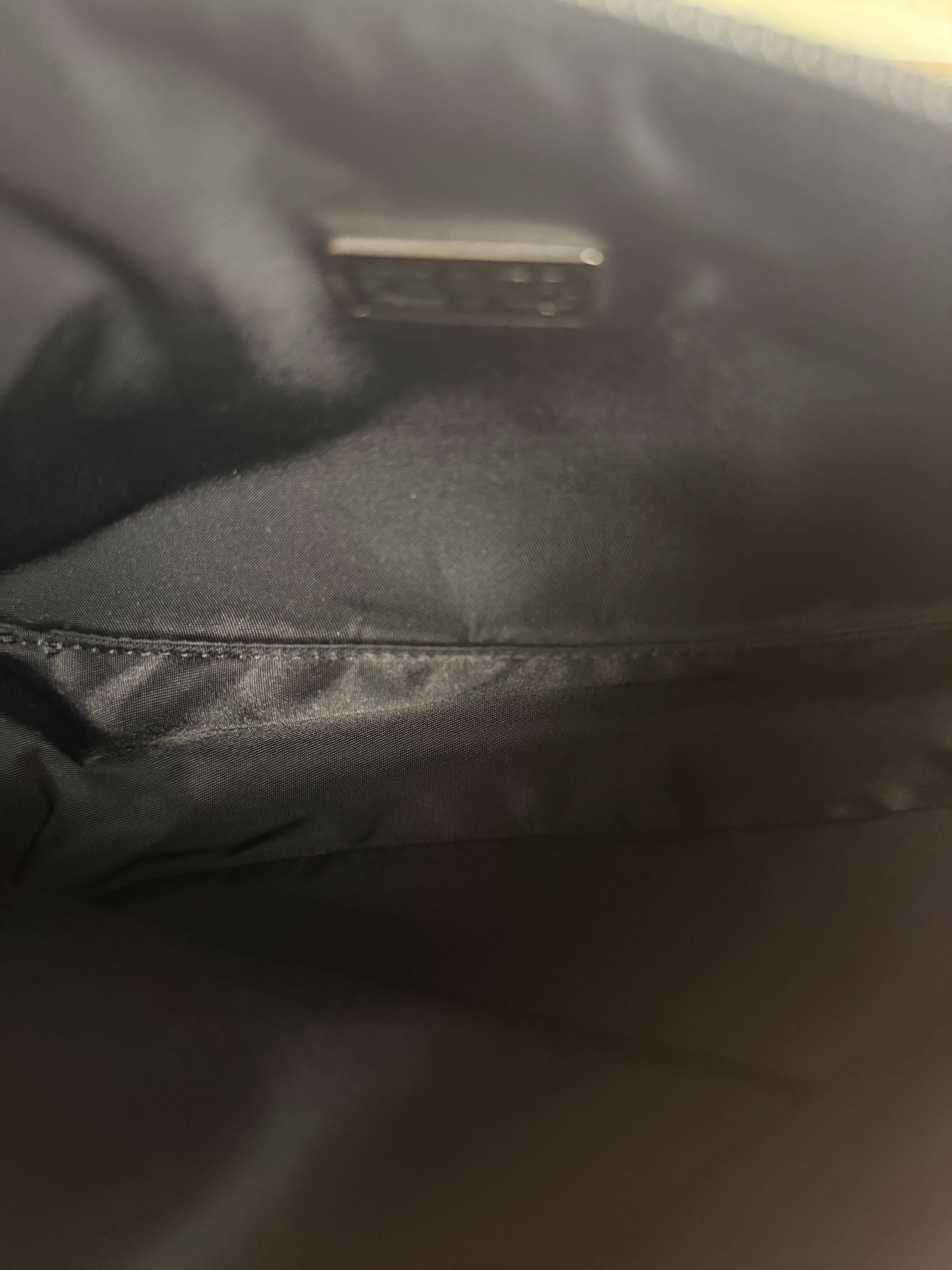 Prada Vintage Black Nylon Pochette