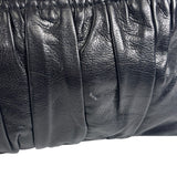 Gucci Black Leather Galaxy Wristlet Clutch
