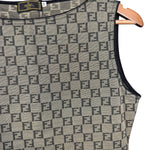 Fendi FF Sleeveless Top Green