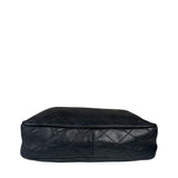Chanel Vintage Black Quilted Leather CC Camera Bag 1989